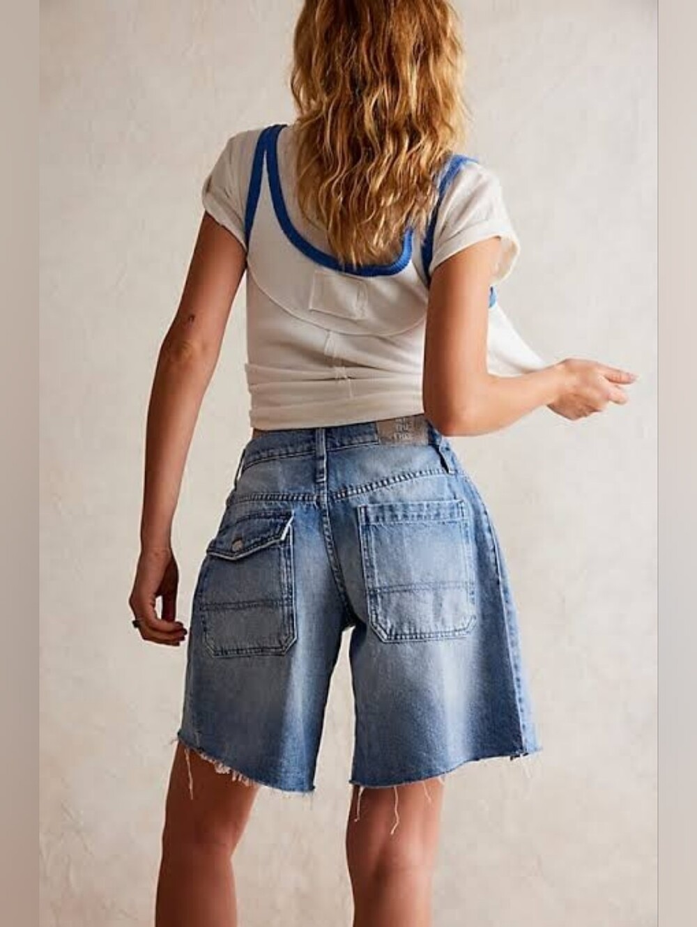 🪷NWOT Free People We The Free Boomerang Long Shorts, Size 27 🌙 - Picture 2 of 7